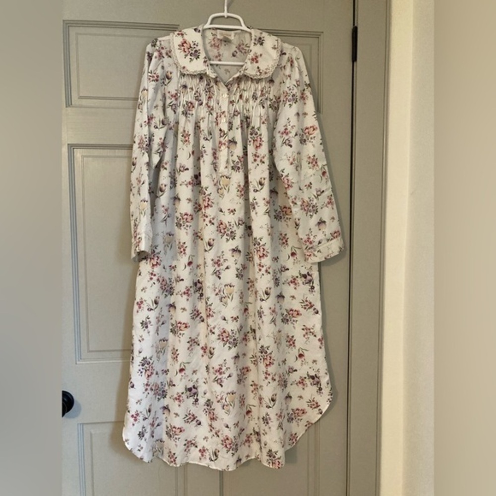 Vintage Barbizon Floral Satin Nightgown Dress Womens S Feminine Romantic Cottage